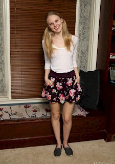 Blonde teen Lily Rader masturbates