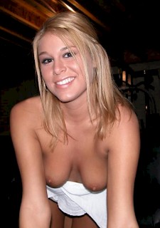 Blonde with perfect tits
