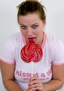 Licking A Lollipop