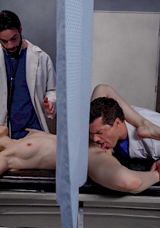 Ashley Fires Gets Double Penetrated By Two Doctors