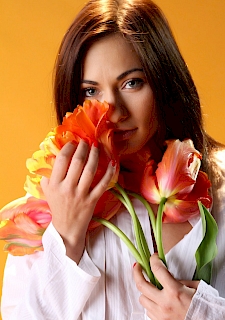 Beautiful Flower Michaela Isizzu Strips To Naked