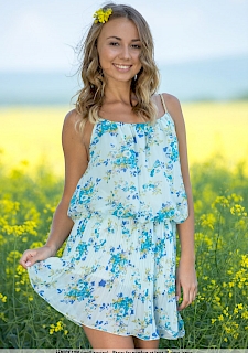 Beautiful Sexy Girl In The Field
