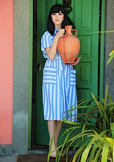 Malena Fendi Nude Watering Her Plants