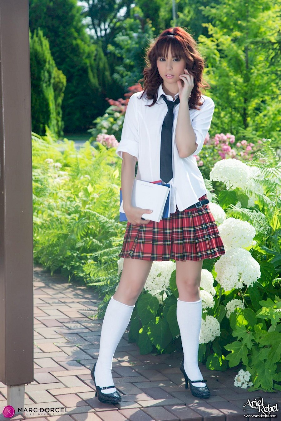 pretty and cute schoolgirl Ariel Rebel shows you her pussy outside - Sexo18  free sexy babes pics nude girls with free Videos