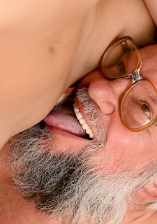 Frida Sante fuck with old guy